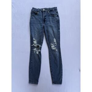 Womens Good American Good Waist High Rise Light Wash Skinny Jeans Size 4/27